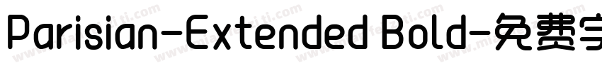 Parisian-Extended Bold字体转换